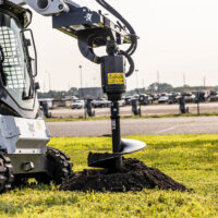 Bobcat Auger Attachment action photo