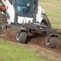 Bobcat Soil Conditioner Attachment in action